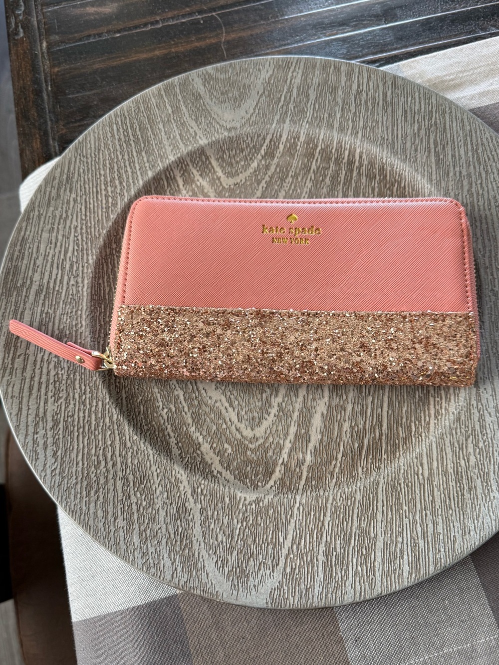 Kate Spade New York Greta Court Glitter Neda Wallet NWOT